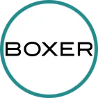 Boxers logotyp i grön cirkel